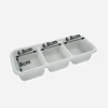 3-grid frosted 1 set