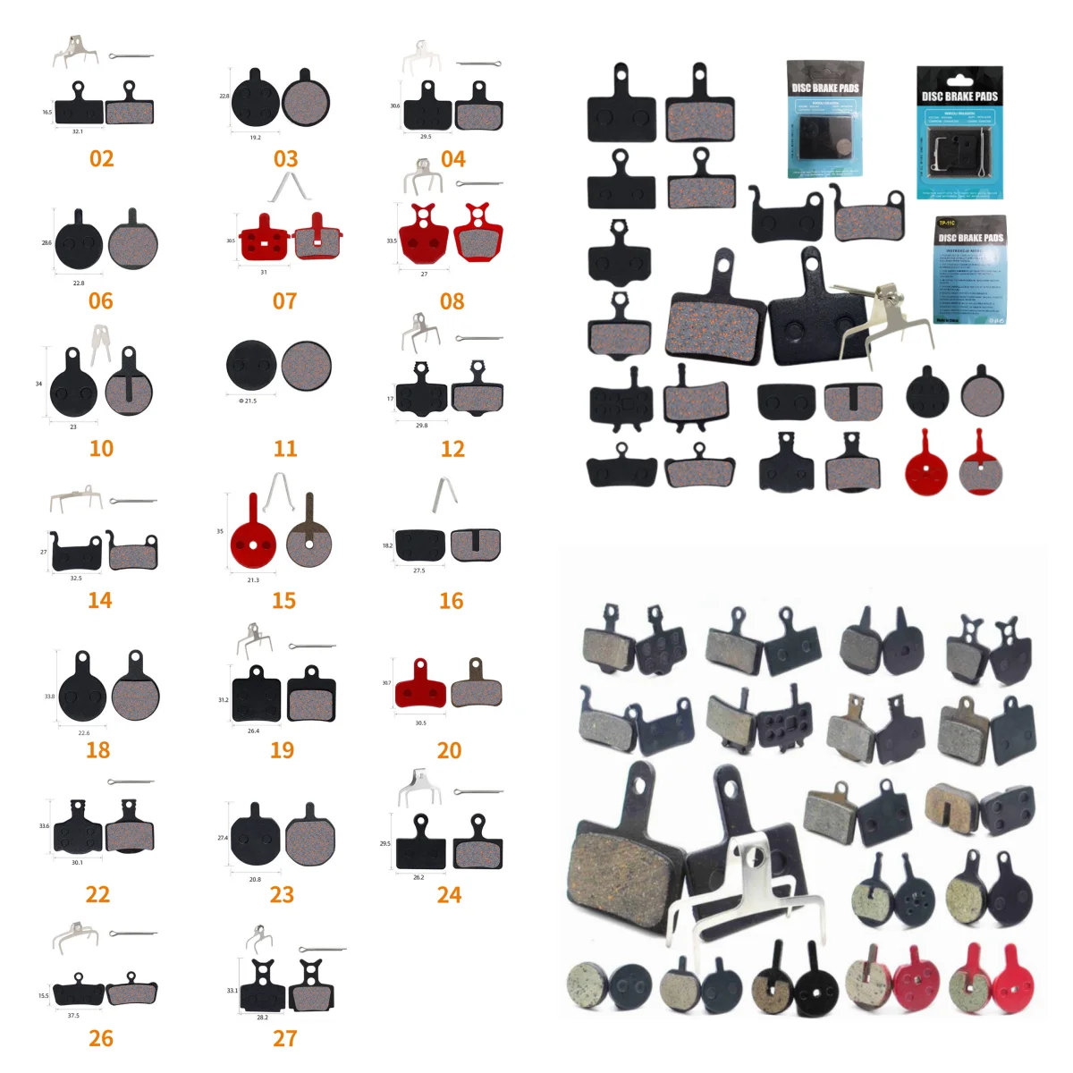 Полуметаллическая тормозная колодка