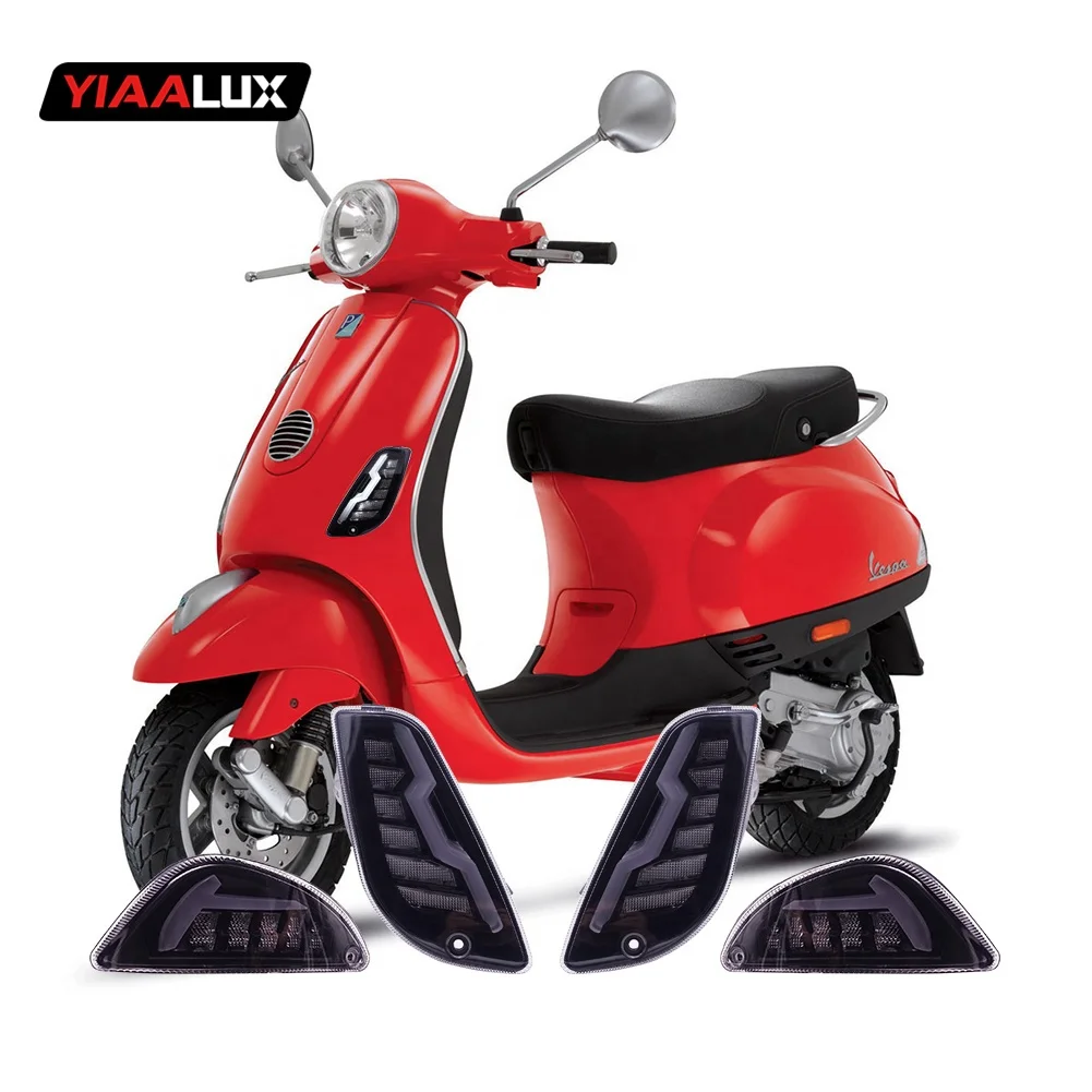 Level10 Taiwan Lightning for Vespa LX150 S125 Smoke LED Front and Rear Turn Signal Light