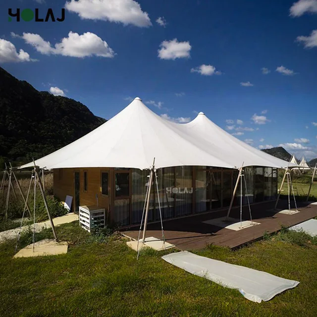 Prefab PVC Hotel Tent with Glass Window and Door for Outdoor Homestay & Hotel Camping