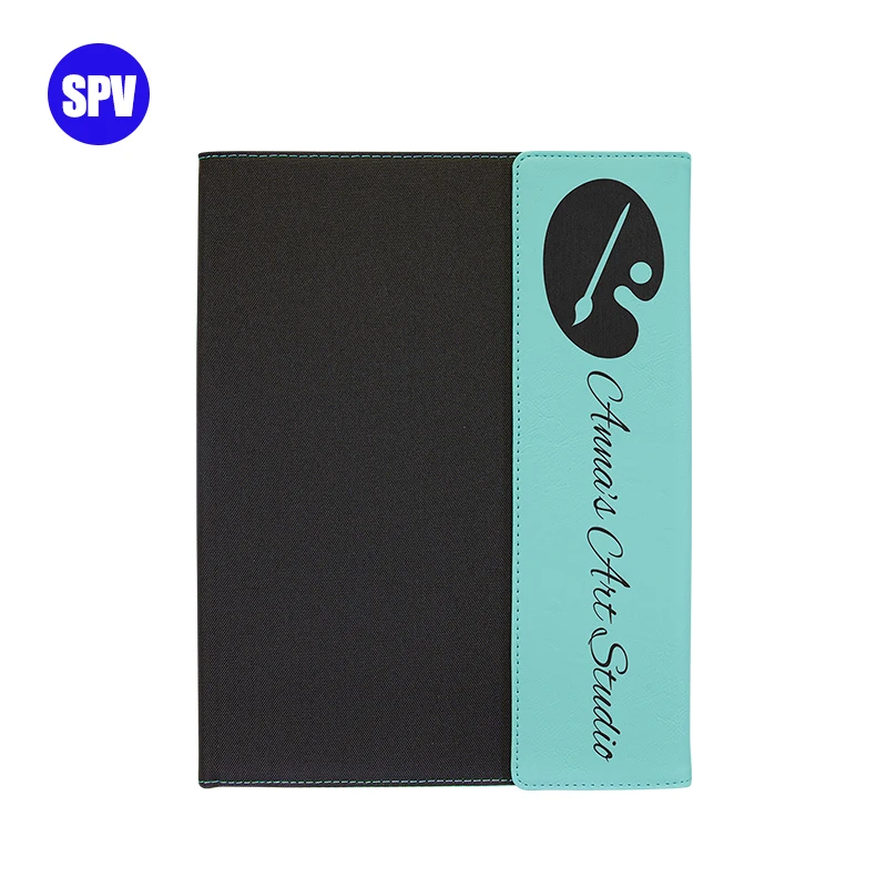 Laserable Leatherette Blank Canvas Laser Engraving 3-Fold Portfolio