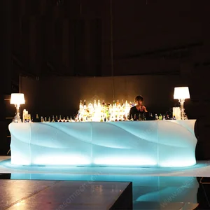 Desk Reception Counter Hall Hotel Office New Design Modern LED Light Plastic Bar Shop Desk Counter Reception
