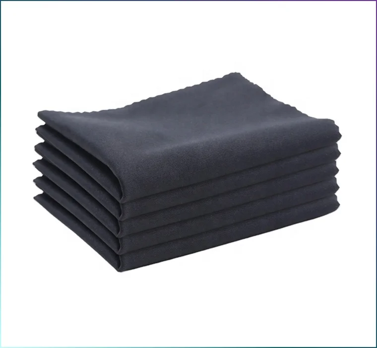 Высококачественная черно-белая салфетка для очков из микрофибры с зубчатыми краями Линзы 15*15 230