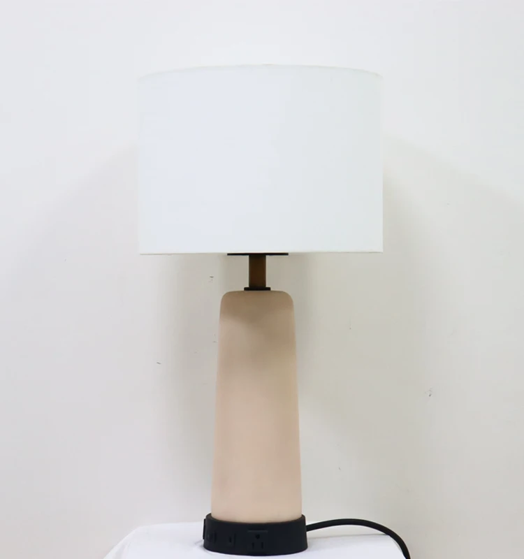 American Simple Fabric Lampshade Creative Luxury Table Lamp Bedroom Bedside Atmosphere Lamp High-End Table Lamp
