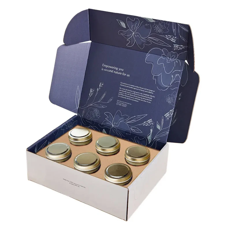 Custom Logo Printed Candle Mailer Shipping Box With Insert Buy Candle