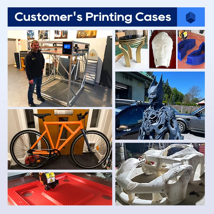 Large Format 2000mm Pla 3d Printer High Accuracy Car Part Furniture Sculpture 3d Printing Machine