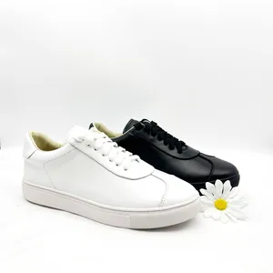100% Genuine Leather Breathable Classic Leisure Sport Custom Casual Sneaker Shoes for Women