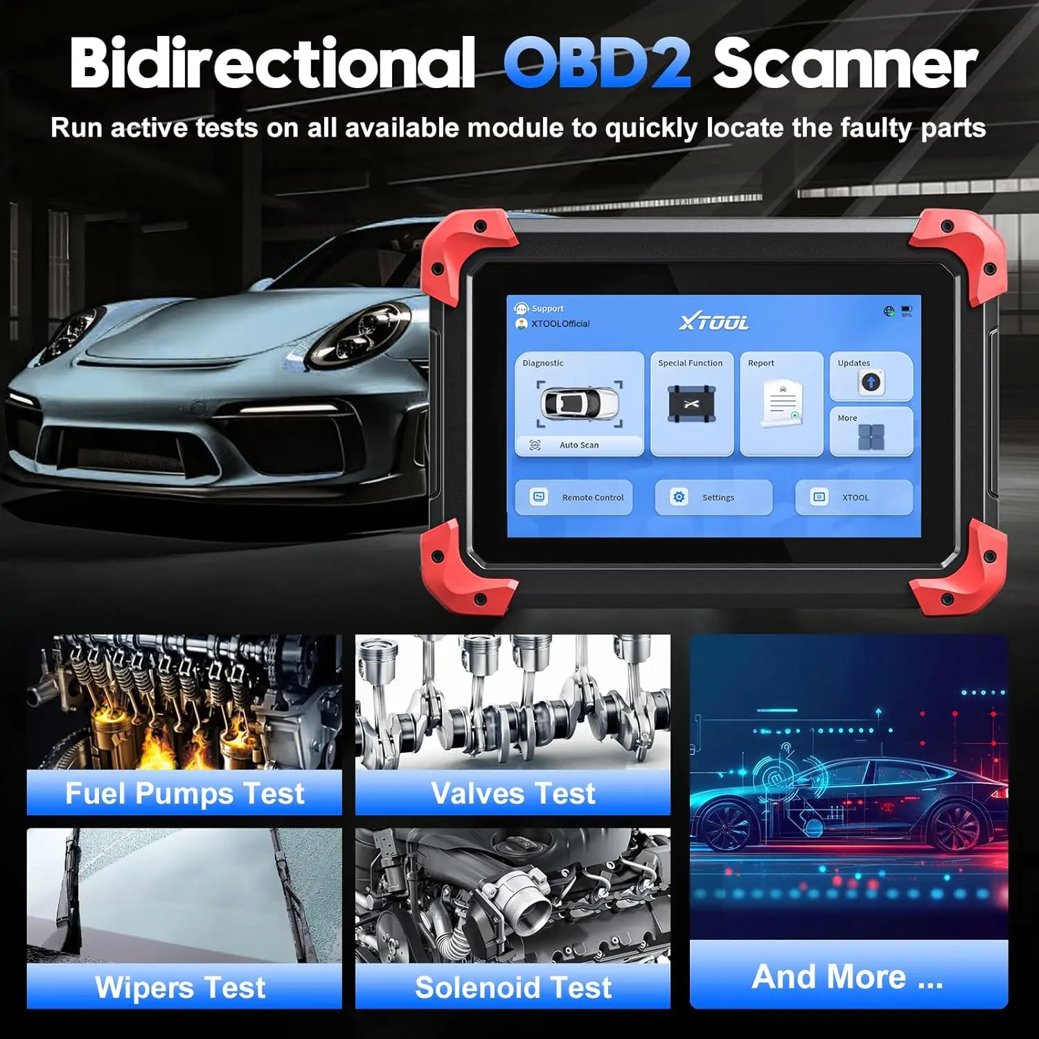 Update  D7 Car Scanner All System Car Diagnostic Tool Code Reader Key Programming 36+ Services OBD2 Scanner Diagnostic Tool