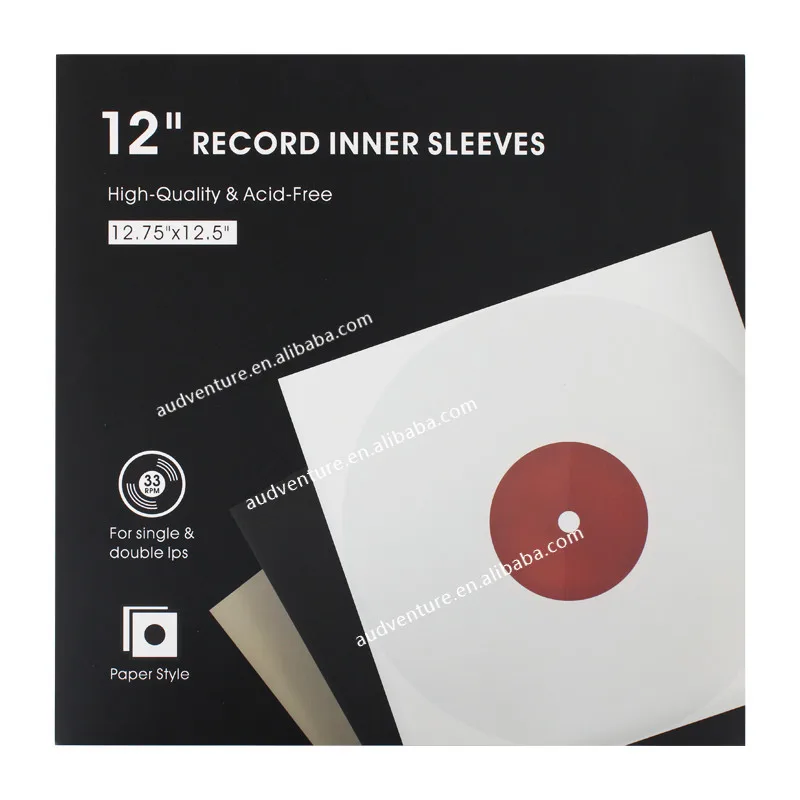 Anti Static Kraft Paper Lp Record Inner Sleeve Turntable Vinyl