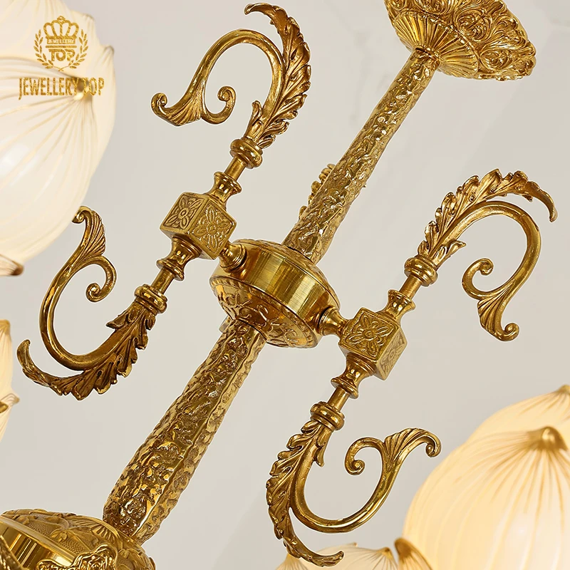 Украшения художественная стеклянная чаша подвесной светильник Арабская люстра Атлантис антикварные латунные люстры для спальни