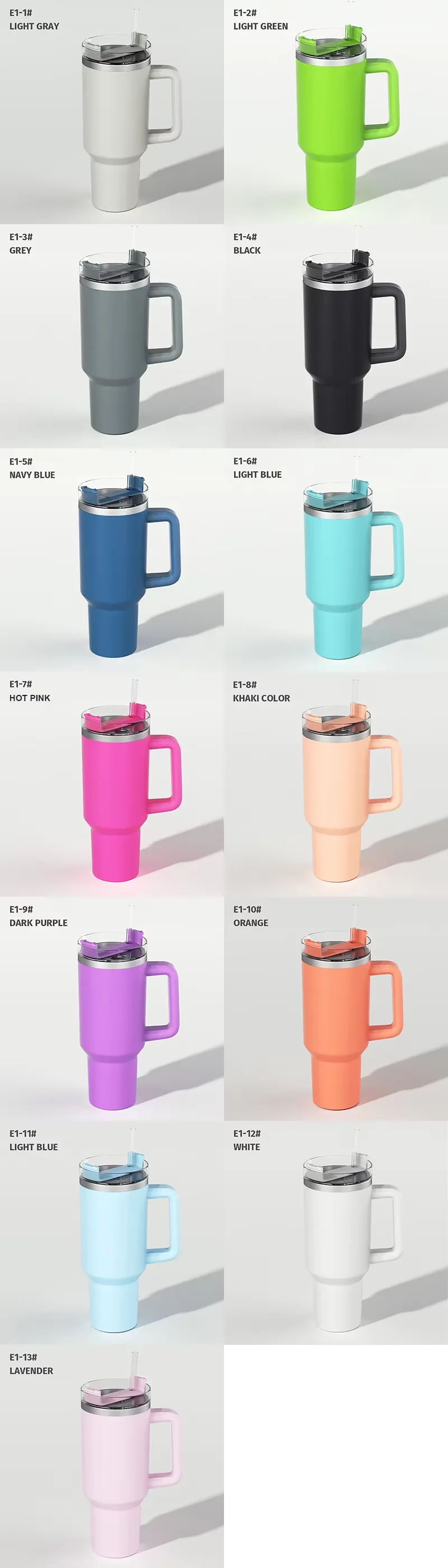 40oz Tumbler with Handle - Perfect for Travel & Camping