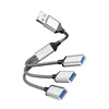 USB to USB*3 (Silver)