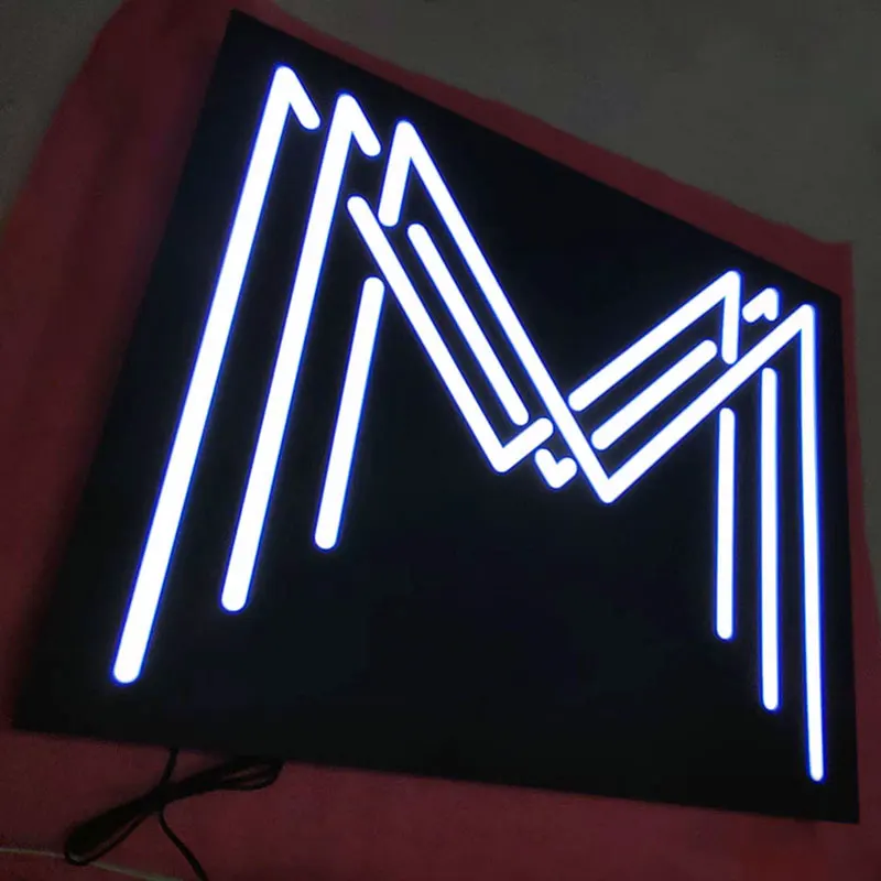 Custom Shape Store Front Letter Logo Led Light Box Electronic Sign