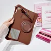 Brown mirror lip glaze flat case-includes lipstick