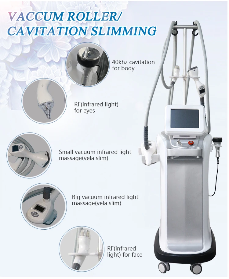 vela slimming machine skin smooth body shape 6 in 1 s shape cavitation machine