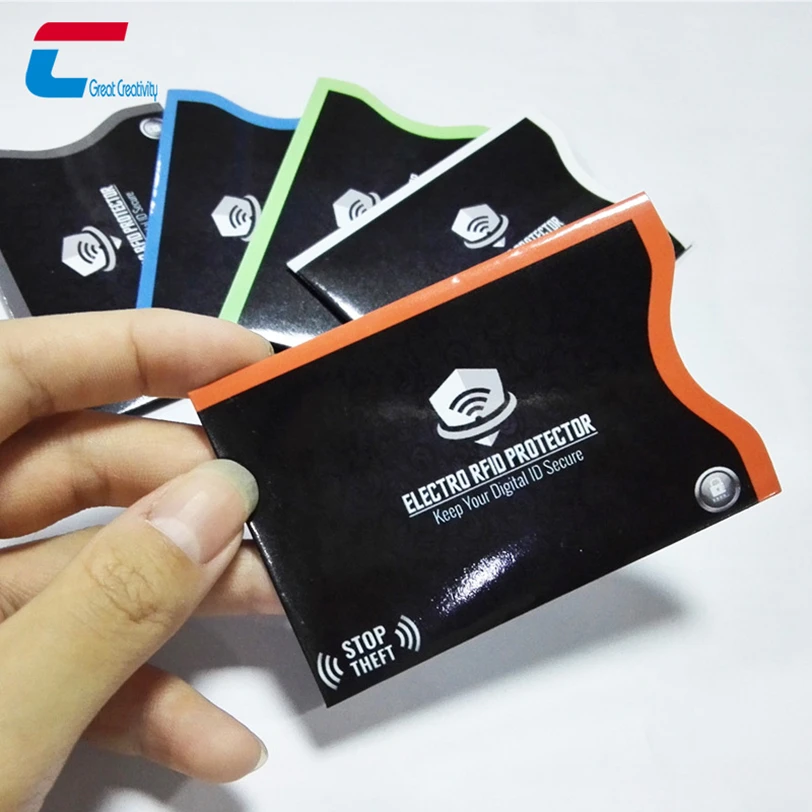 Anti Theft Paper Rfid Blocking Card Sleeve Credit Card Protector Anti Theft Paper Rfid Blocking Card Sleeve Credit Card Protector