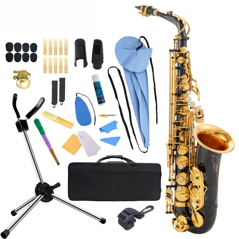 Source Alto saxophone black lacquer instrument with accessories high quality on m.alibaba.com