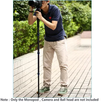 Neewer Carbon Fiber Monopod, 5 Sections 19-64 Inches/48-163 Centimeters Adjustable Portable Stand with Carrying Bag detail image