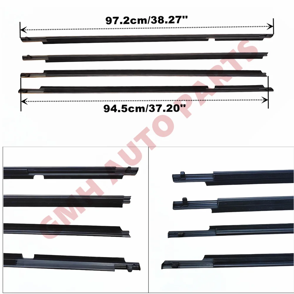 ZONFANT 4 Pcs Car Outer Door Window Moulding Trim Nigeria - View #9