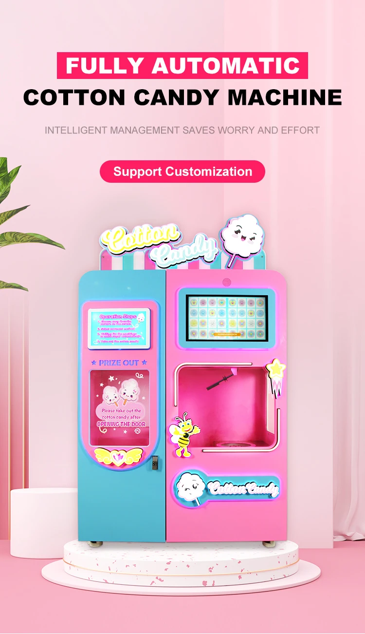 Large Commercial Full Automatic Cotton Candy Making Machine Cheap New