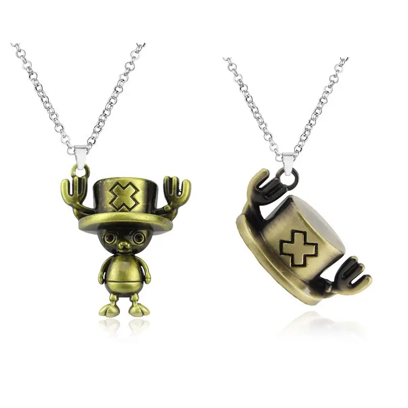 ホットアニメワンピースエルクトニーチョッパー3d置物ブロンズペンダントネックレス女性用男性ジュエリーギフト Buy ワンピースネックレス レトロペンダントネックレス 帽子ネックレス Product On Alibaba Com