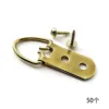 Ojales de doble agujero con tornillos (oro grueso) - 50 unidades