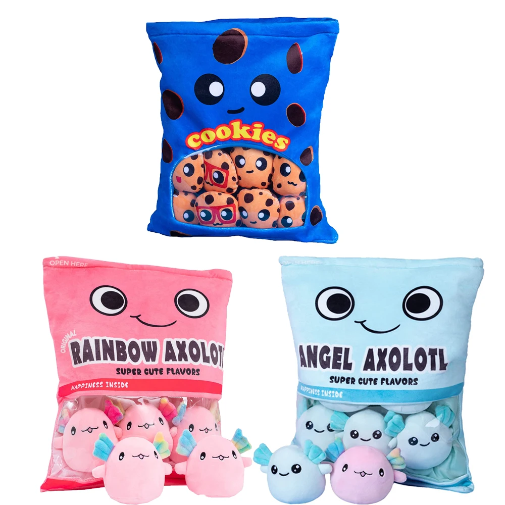 Kcbbe Axolotl peluche poupée jouet en peluche oreiller doux 7.9 pouces  enfants cadeaux d'anniversaire