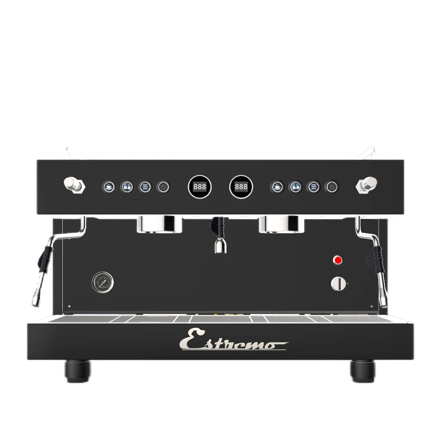 Professional Dual Group 11L Boiler Electric Control Commercial Espresso Coffee Machine for Hotel