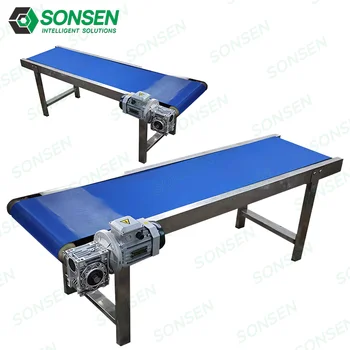 Best-selling Customization PU Food-grade Straight Conveyor Line For Small-scale Food Production In Factories