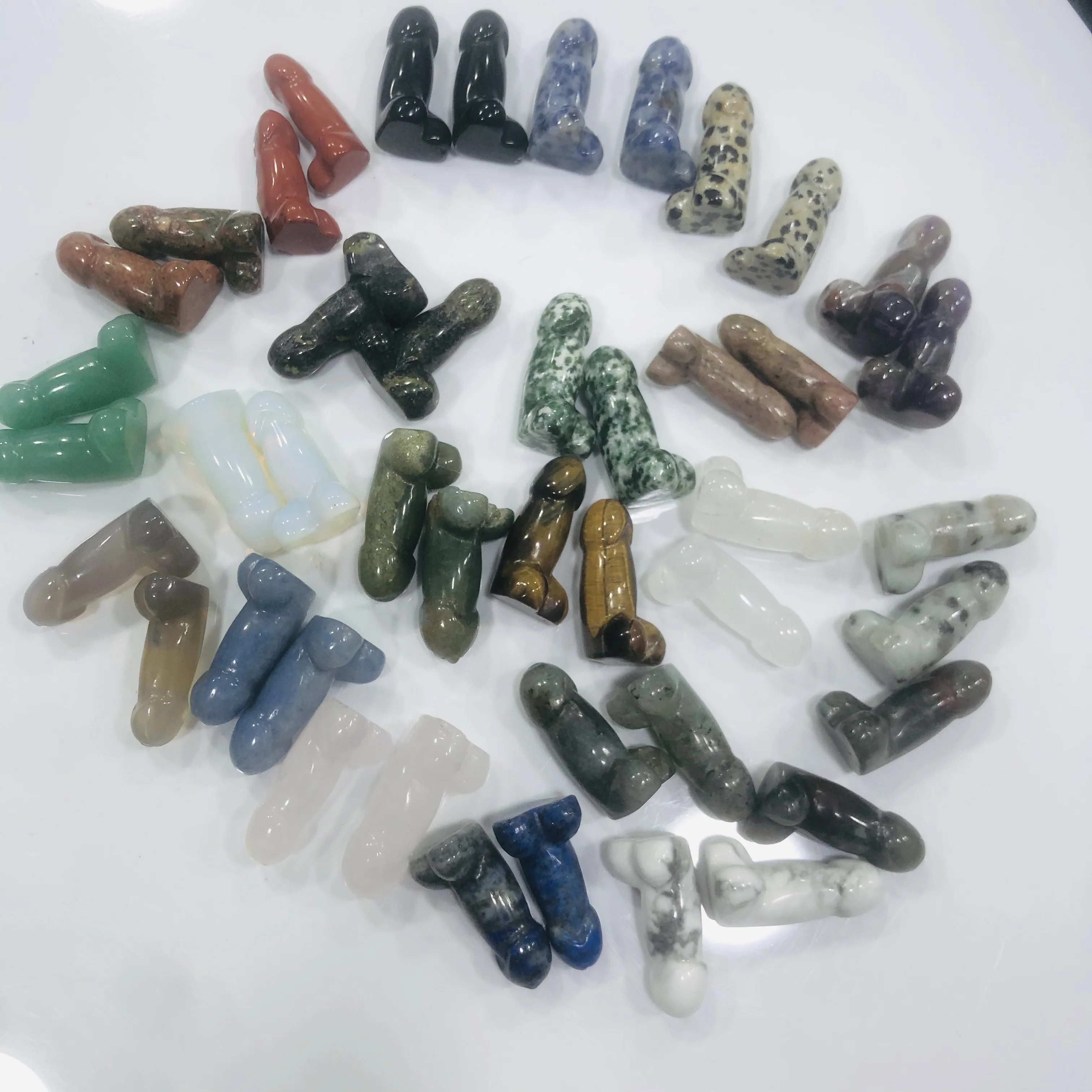 Großhandel Natürliche Günstige Kristall-Mix Mini-Männerpenis-Kristalle  Heilende Dildos Stein Volkskunsthandwerk| Alibaba.com