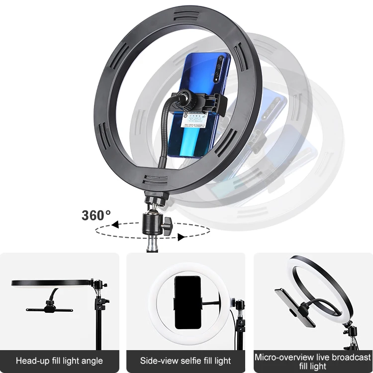 
 Охрана окружающей среды для видеосъемки для макияжа 10 дюймов 12 дюймов светодиодное осветительное кольцо для селфи  