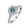 Blue Green Moissanite 0.5ct+GRA Certificate-YR-0098-MS