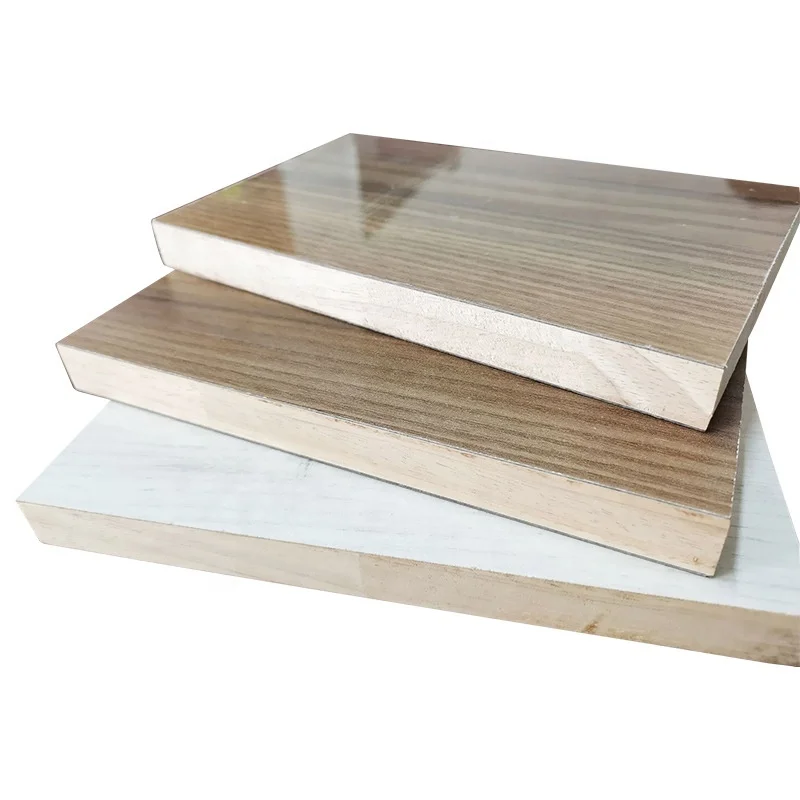 High quality Cost-effective Solid Wood 1220*2745*18mm Melamine Faced Laminated Rubberwood Board For Construction details