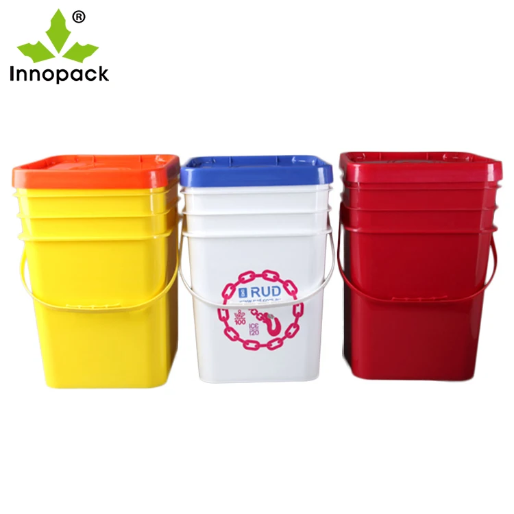 Food Grade New PP Rectangle Pail 5 Gallon Square Buckets IML Food Plastic  Buckets For Paint - Buy Food Grade New PP Rectangle Pail 5 Gallon Square  Buckets IML Food Plastic Buckets