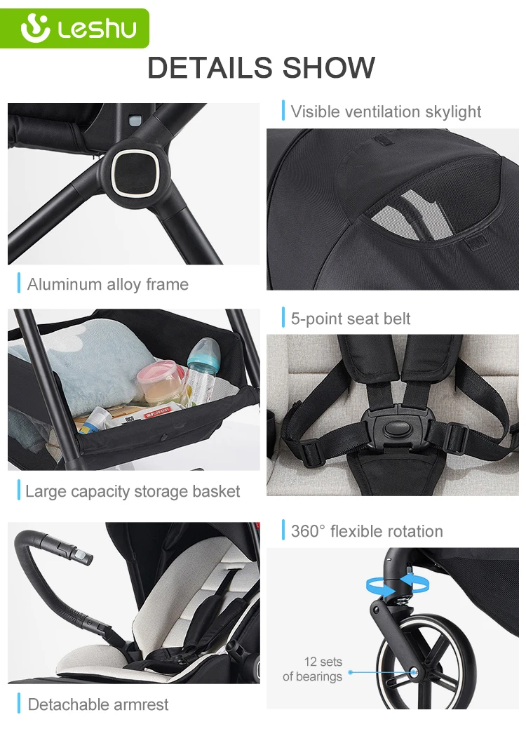 Carreolas modernas para bebe andaderas para bebe carriolas para bebe дорожная прогулочная коляска 3 в 1 детская коляска