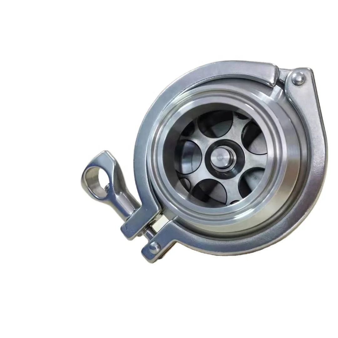 Ss304 Non Return Sanitary Welded Check Valve  Nrv Oem Dn50 Water Oil Gas Duo Plate Check Valve