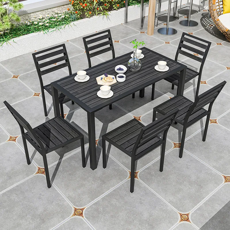 Outdoor Party Table And Chair End Table A Set Of Garden Leisure Wooden