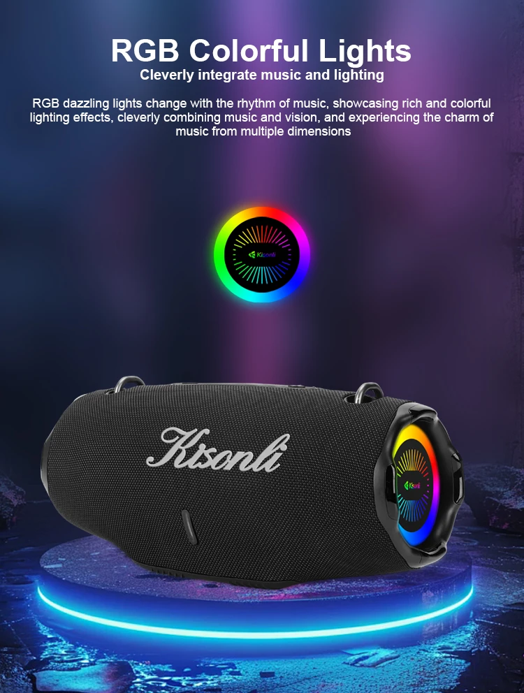 Kisonli K17 Professional Party Big Blue Tooth Speaker 50 Watts