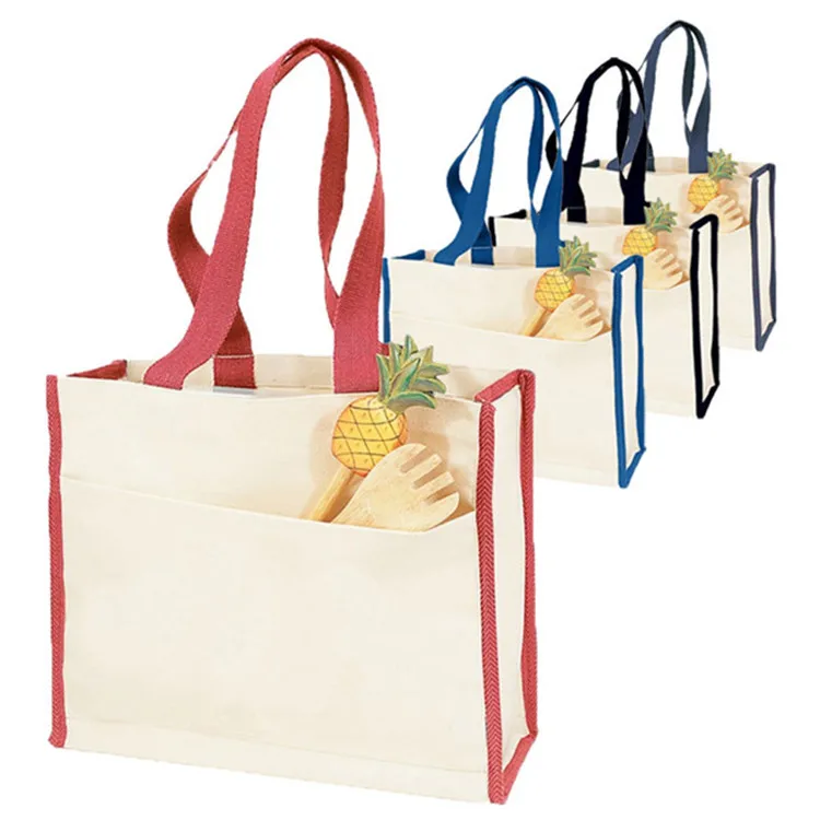 Low MOQ  Canvas Bag Women Plain Canvas Tote Bags Handbags Wholesale