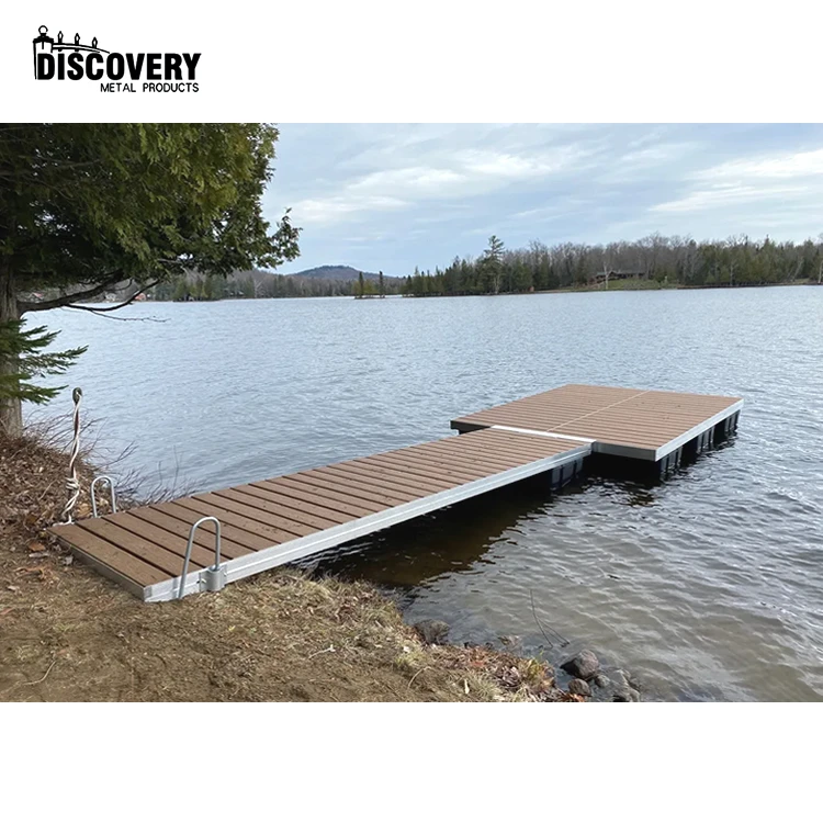 Factory Prices Removable Aluminum Roll-in Floating Dock Platform High Quality 4x8 Aluminum Dock Sections for Lake