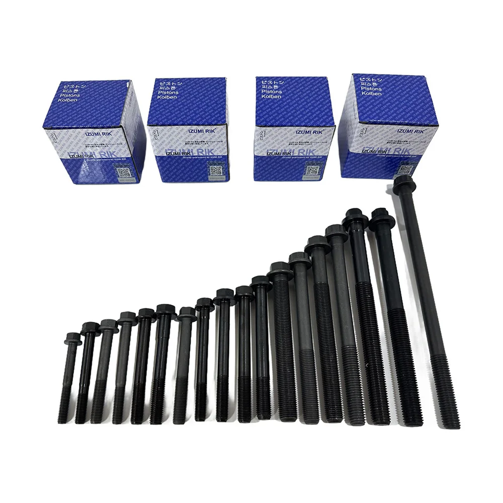 IZUMI RIK for Komatsu 4D104E 4D105 4D105-1 Cylinder Head Bolt Engine Parts