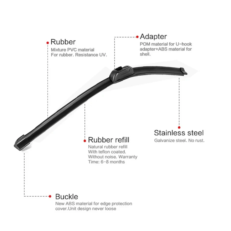 Wholesale Car Auto Universal Soft Silicone Rubber Refills Window