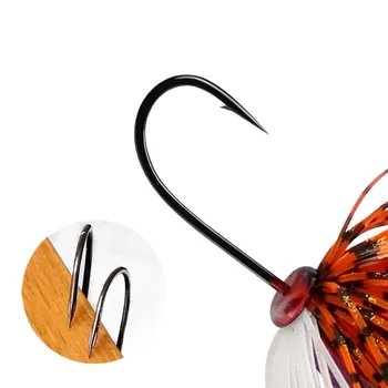 Cheery 5G 7G 10G 14G Silicone Spinner Bait Artificial Hum Bait with Rubber Skirt and Metal Spoon Fishing Accessories – Soft Lure – view 5