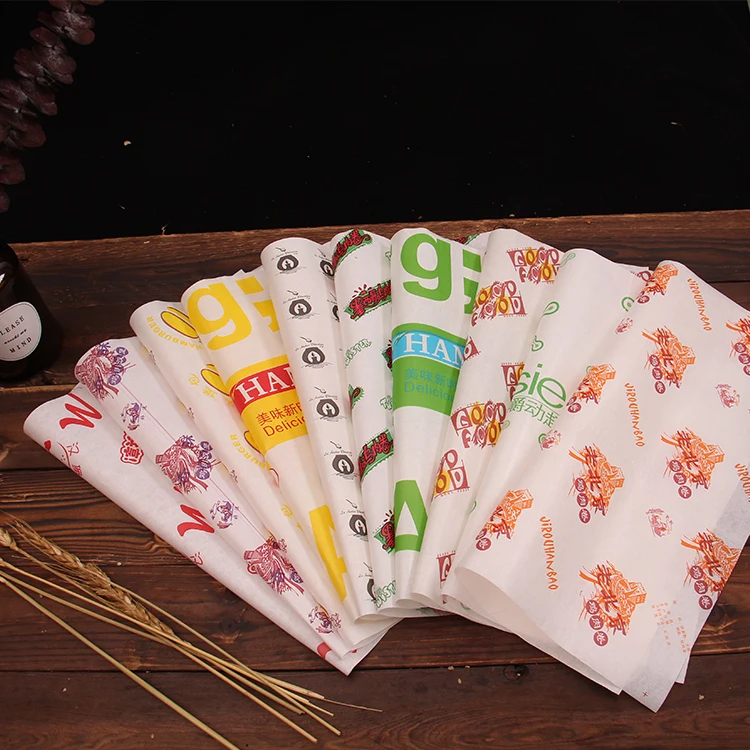 Shawarma Packing Paper Custom Printed Greaseproof Glassine Wrapping Paper for Shawarma Kebab ...