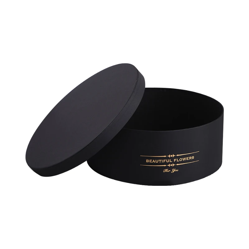 Luxury Round Gift Box For 2024 New Year Present Assorted Sizes Flower Box With Lid Custom Logo