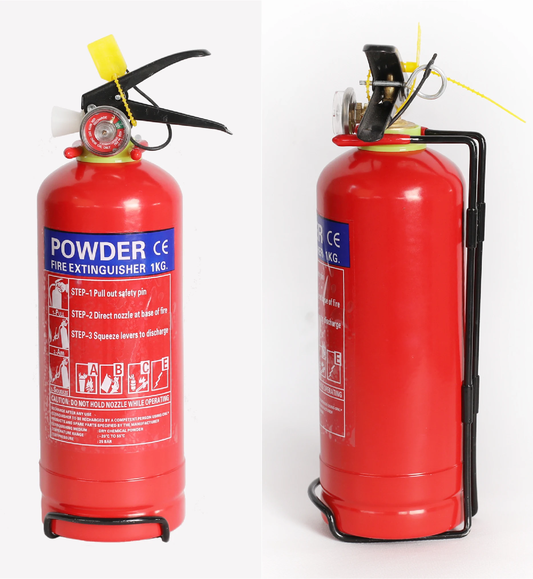 1kg Abc Dry Powder Fire Extinguisher Dry Chemical For Car Use Steel