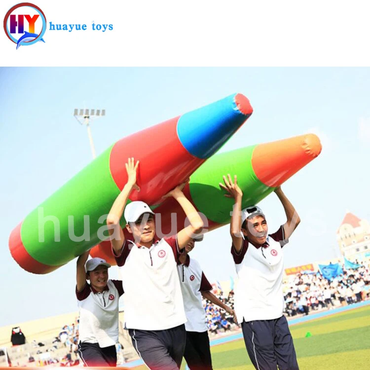 Funny  Inflatable Pencil for Team Building  Interactive Inflatable Pencil Toy Team Building Games for Adults