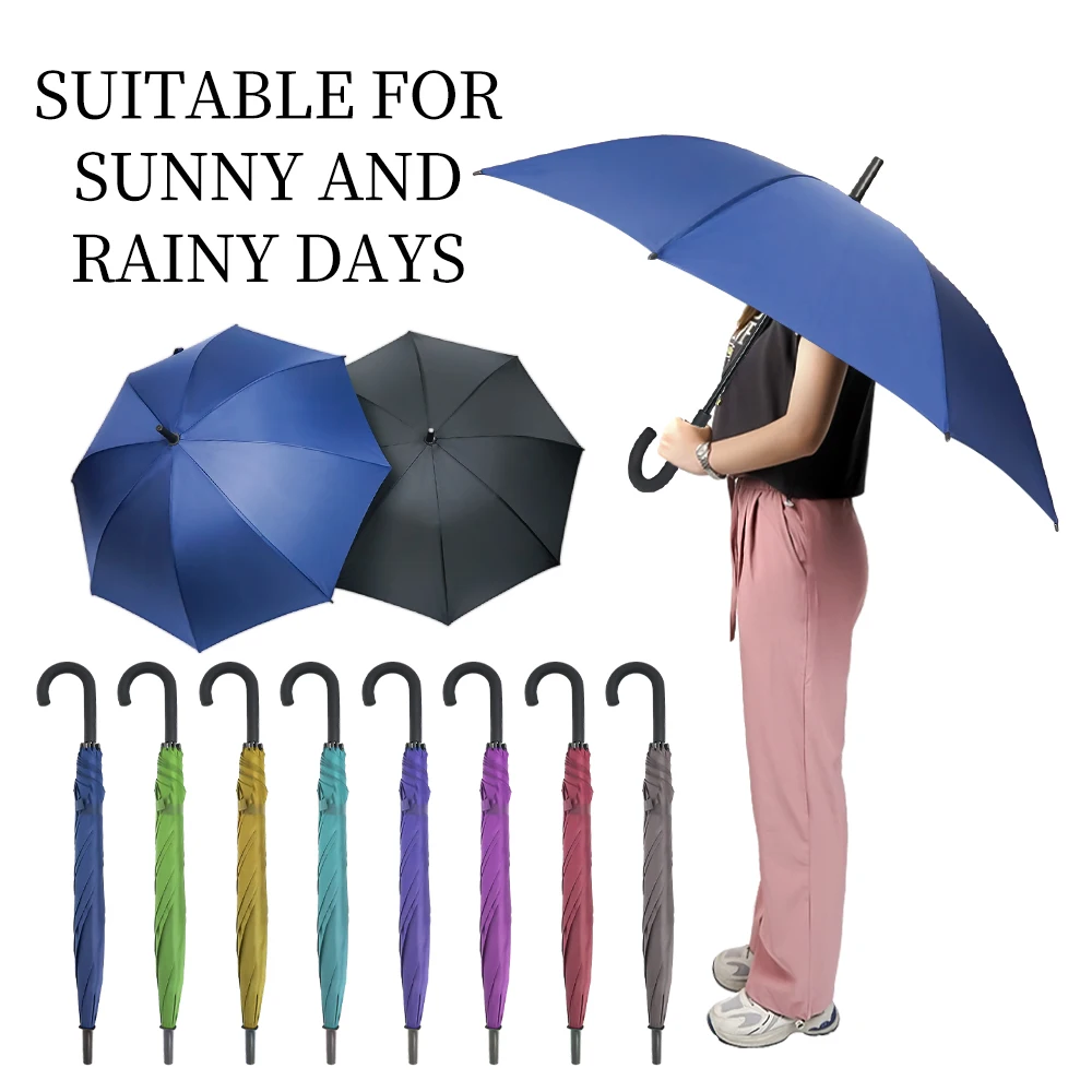 2024 Hot Sale Design Golf Umbrella Wind Proof Umbrella Solid Color