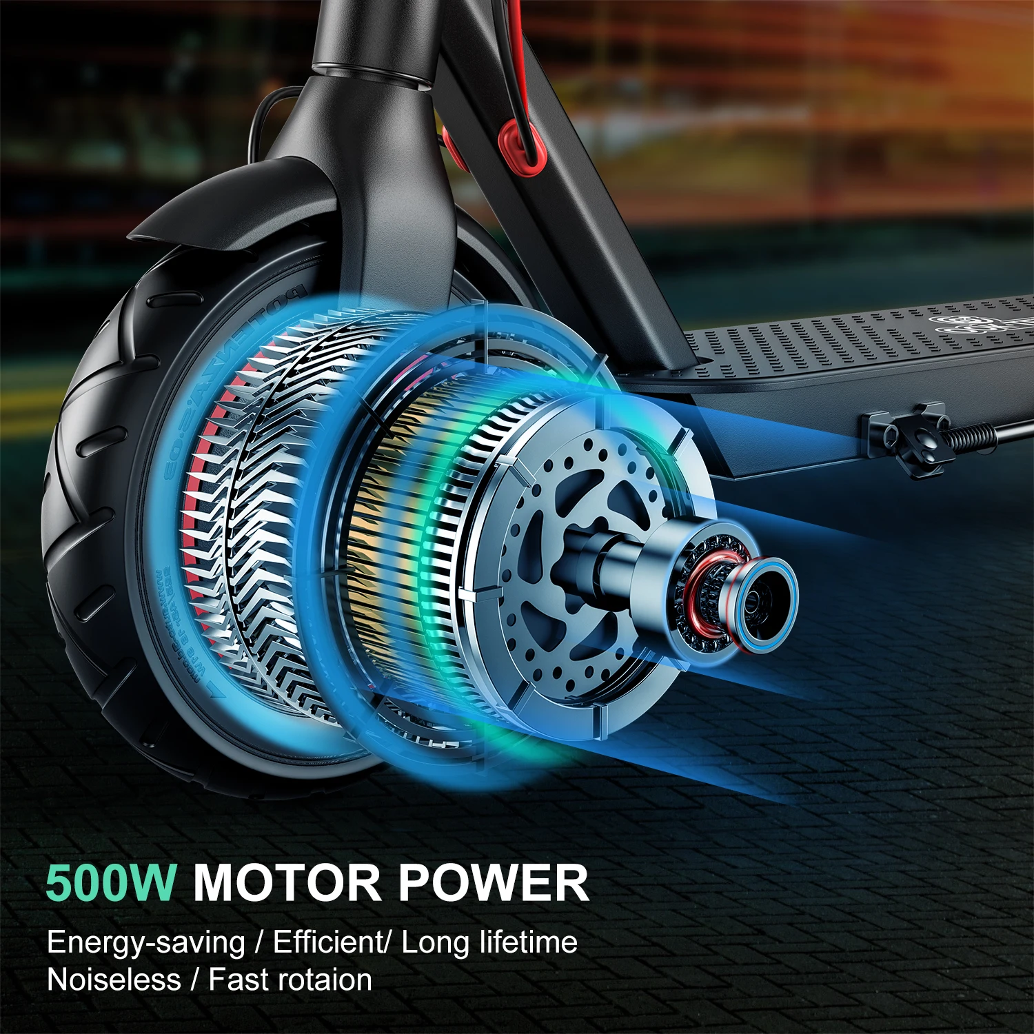 Популярный Электрический скутер из алюминиевого сплава с 10-дюймовым двигателем 500 Вт, 36 В, 15 А ч