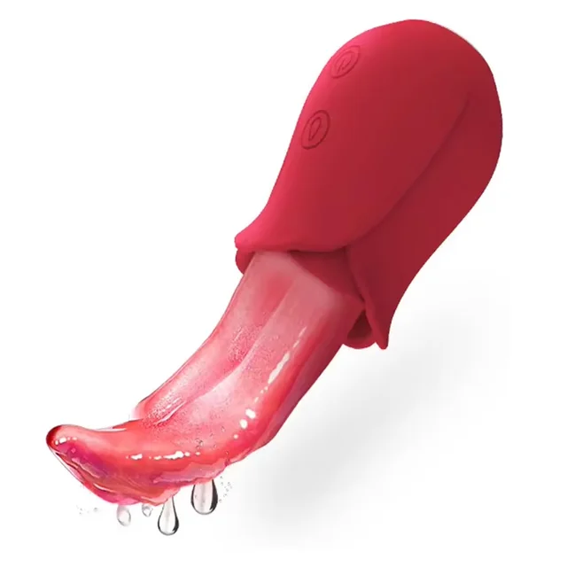 Wholesale High-Quality Silicone Tongue Licking Vibrator for Female Clitoris Suction and Tongue Shaped Vibrator Sex Toys